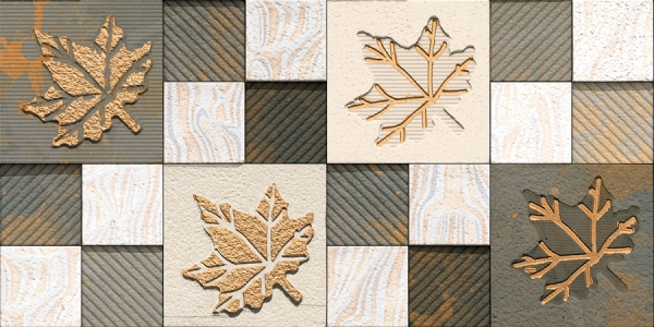 Elevation Wall Cladding Glazed Porcelain Tiles Botanic Gris