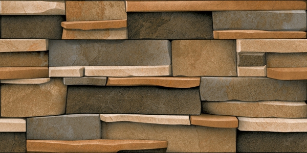 Elevation Wall Cladding Glazed Porcelain Tiles Aria Brown