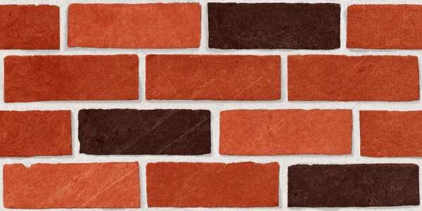 Elevation Wall Cladding Glazed Porcelain Tiles Cortex Rojo Metrix