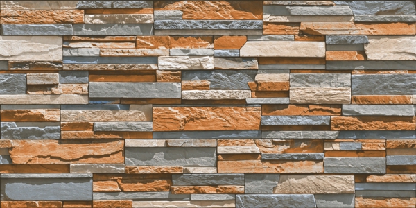 Elevation Wall Cladding Glazed Porcelain Tiles Lines Brown Metrix