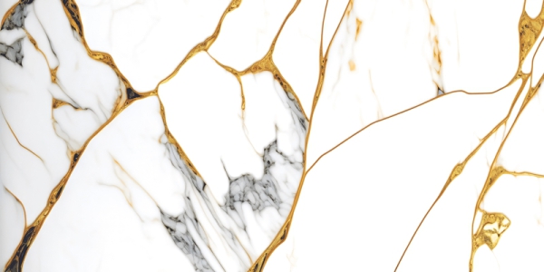 High Glossy Chroma Collection Glazed Porcelain Tiles White Gold