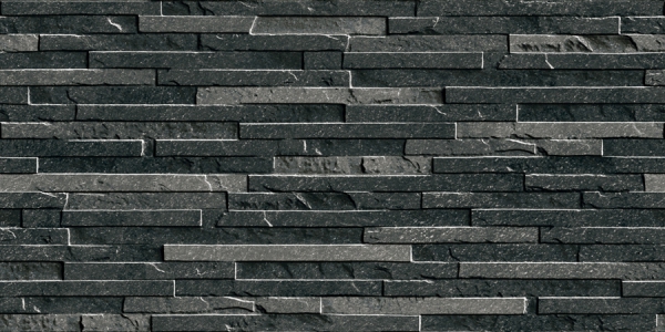 Elevation Wall Cladding Glazed Porcelain Tiles Estoril Negro Metrix