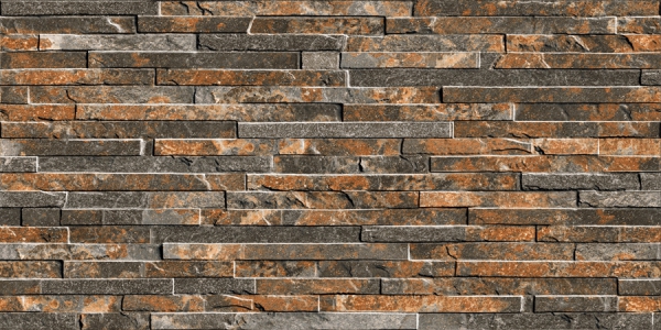 Elevation Wall Cladding Glazed Porcelain Tiles Estoril Oxido Metrix