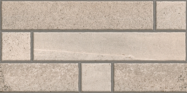 Elevation Wall Cladding Glazed Porcelain Tiles Bricks Grey