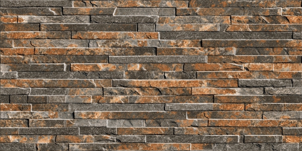 Elevation Wall Cladding Glazed Porcelain Tiles Estoril Oxido Metrix