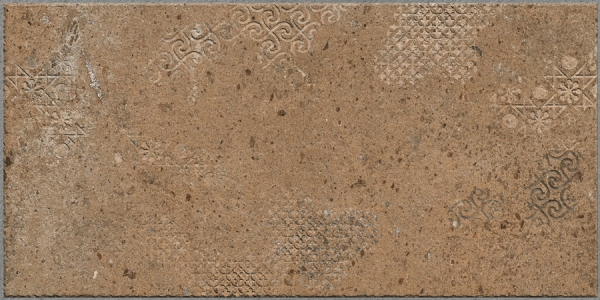 Earth Collection 12 mm Glazed Porcelain Tiles Lithos Iron