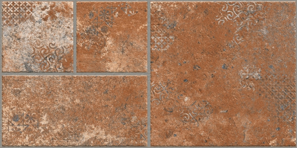 Earth Collection 12 mm Glazed Porcelain Tiles Lithos Caramel