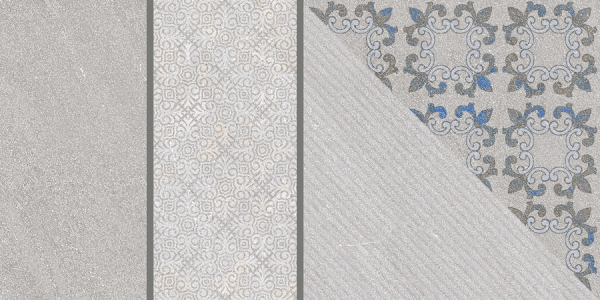 Earth Collection 12 mm Glazed Porcelain Tiles Ramos Grey