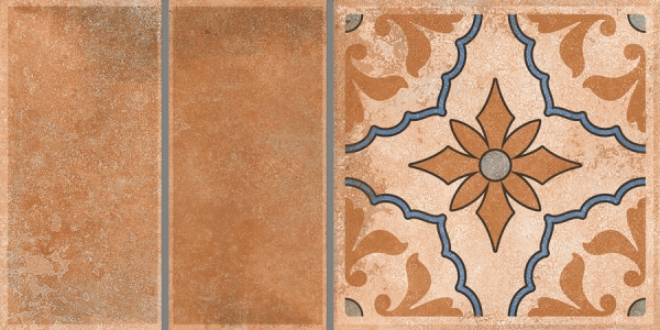 Earth Collection 12 mm Glazed Porcelain Tiles Ramos Cotto