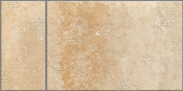 Earth Collection 12 mm Glazed Porcelain Tiles Lithos Umber