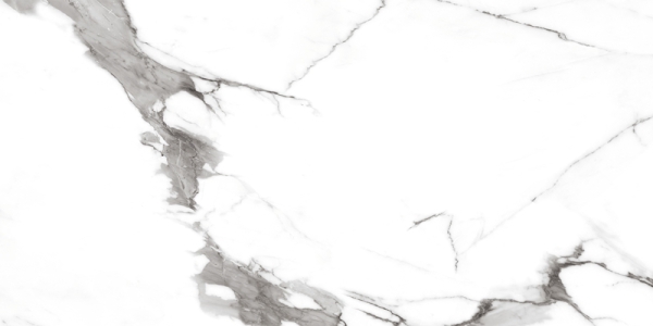 Glossy Eternal Collection Glazed Porcelain Tiles Exotic Grey Statuario