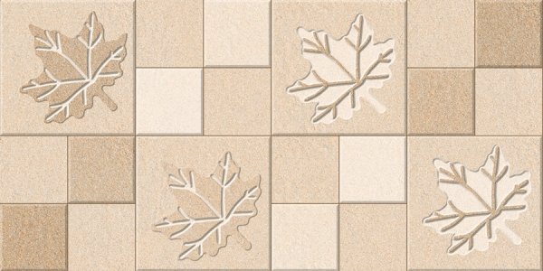Elevation Wall Cladding Glazed Porcelain Tiles Botanic Beige