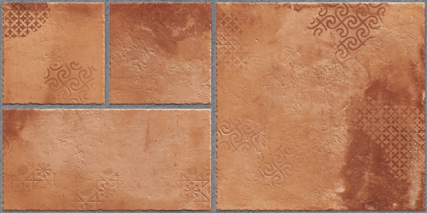 Earth Collection 12 mm Glazed Porcelain Tiles Lithos Cotto