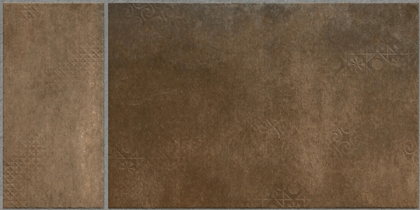Earth Collection 12 mm Glazed Porcelain Tiles Lithos Bronze