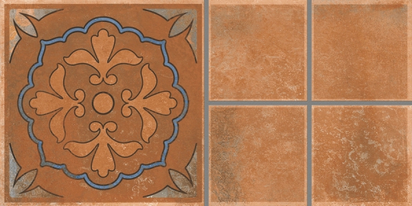 Earth Collection 12 mm Glazed Porcelain Tiles Ramos Cotto