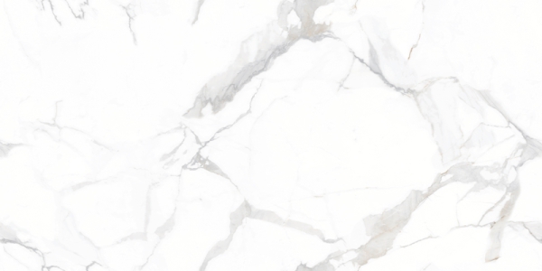 Glossy Endless Collection Glazed Porcelain Tiles Calcatux White