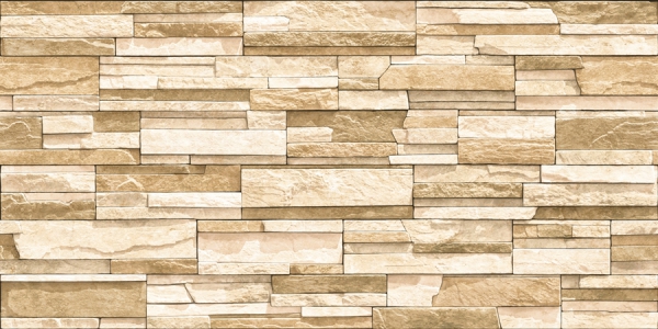 Elevation Wall Cladding Glazed Porcelain Tiles Lines Camel Metrix