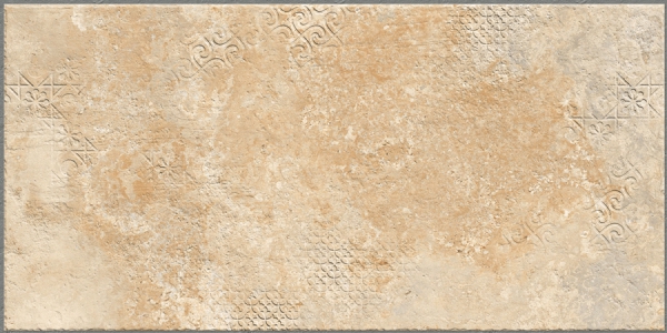 Earth Collection 12 mm Glazed Porcelain Tiles Lithos Umber