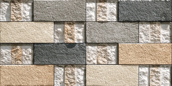 Elevation Wall Cladding Glazed Porcelain Tiles Dixon Mix