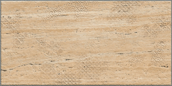 Earth Collection 12 mm Glazed Porcelain Tiles Lithos Travertine