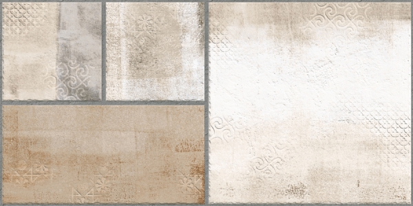 Earth Collection 12 mm Glazed Porcelain Tiles Lithos Almond