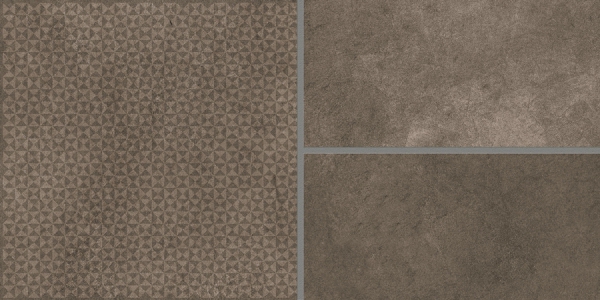 Earth Collection 12 mm Glazed Porcelain Tiles Ramos Choco
