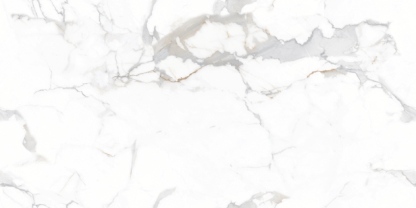 Glossy Endless Collection Glazed Porcelain Tiles Calcatux White
