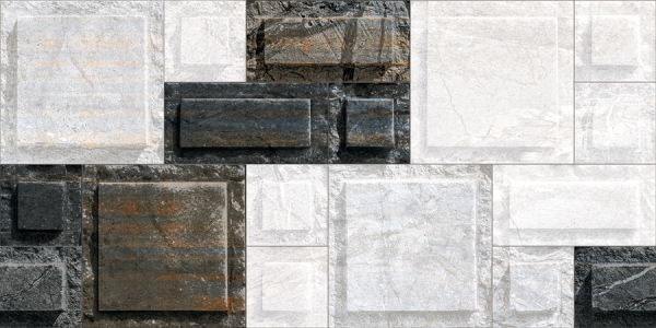 Elevation Wall Cladding Glazed Porcelain Tiles Storm Nero Metrix