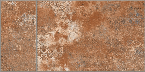 Earth Collection 12 mm Glazed Porcelain Tiles Lithos Caramel