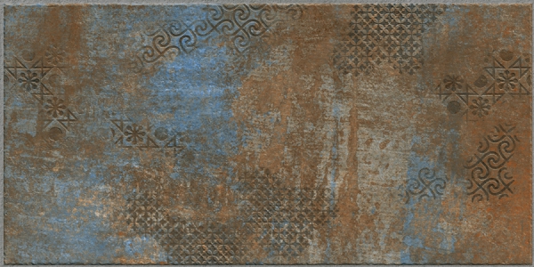 Earth Collection 12 mm Glazed Porcelain Tiles Lithos Ocean