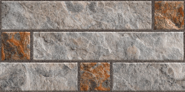 Elevation Wall Cladding Glazed Porcelain Tiles Bricks Natural