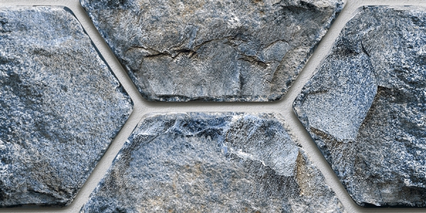 Elevation Wall Cladding Glazed Porcelain Tiles Hexa Natural Metrix