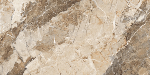 Glossy Radiant Collection Glazed Porcelain Tiles Oikos Brown