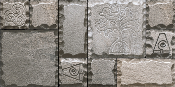 Elevation Wall Cladding Glazed Porcelain Tiles Lvca Grey