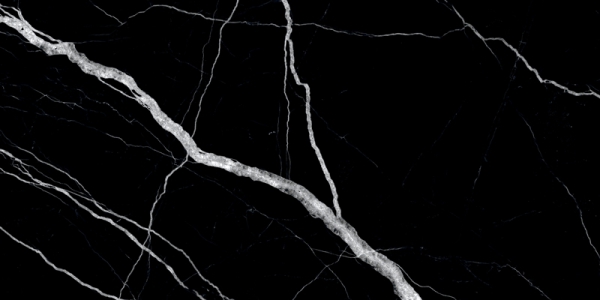 Super High Glossy Jewel Collection Glazed Porcelain Tiles Adison Black