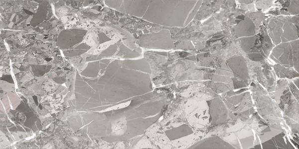 Glossy Radiant Collection Glazed Porcelain Tiles Albino Gris