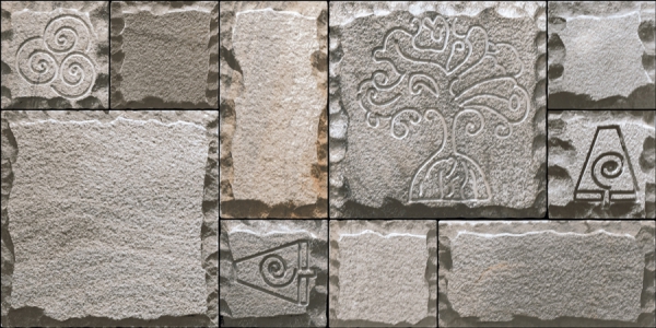 Elevation Wall Cladding Glazed Porcelain Tiles Lvca Grey