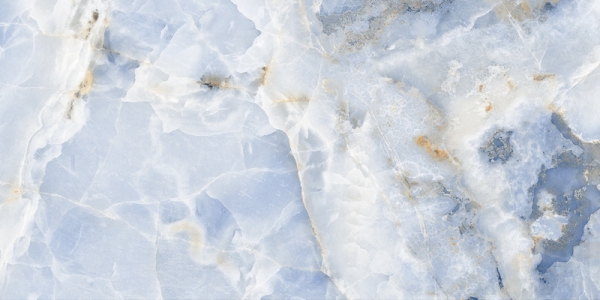 Glossy Millenia Collection Glazed Porcelain Tiles Aura Onyx Azul