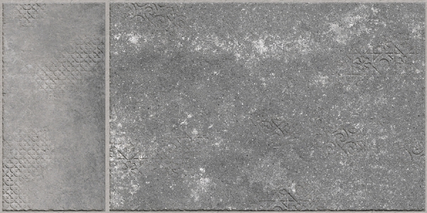 Earth Collection 12 mm Glazed Porcelain Tiles Lithos Grey