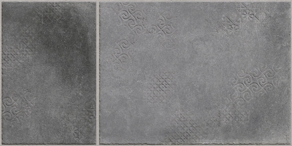 Earth Collection 12 mm Glazed Porcelain Tiles Lithos Grey