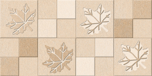 Elevation Wall Cladding Glazed Porcelain Tiles Botanic Beige