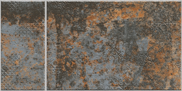 Earth Collection 12 mm Glazed Porcelain Tiles Lithos Rust