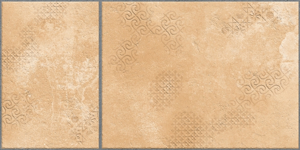 Earth Collection 12 mm Glazed Porcelain Tiles Lithos Beige