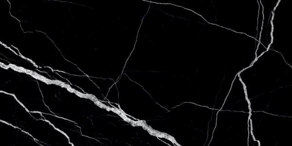 Super High Glossy Jewel Collection Glazed Porcelain Tiles Adison Black