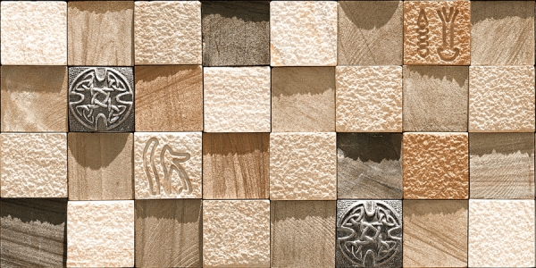 Elevation Wall Cladding Glazed Porcelain Tiles Mosiaco Natural Metrix