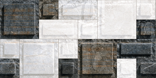 Elevation Wall Cladding Glazed Porcelain Tiles Storm Nero Metrix