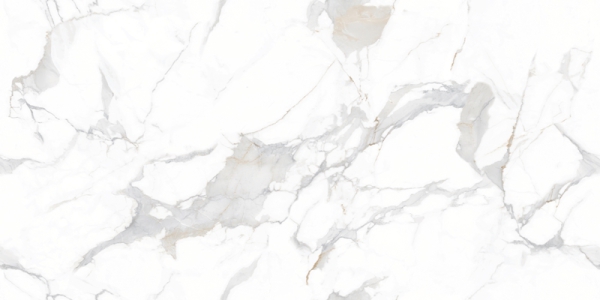 Glossy Endless Collection Glazed Porcelain Tiles Calcatux White