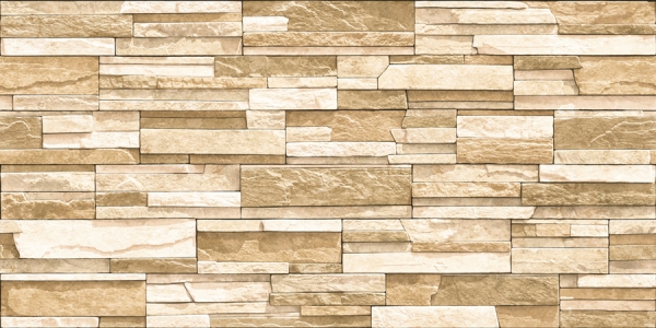 Elevation Wall Cladding Glazed Porcelain Tiles Lines Camel Metrix