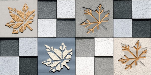 Elevation Wall Cladding Glazed Porcelain Tiles Botanic Azul Hr