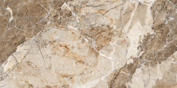 Glossy Radiant Collection Glazed Porcelain Tiles Oikos Brown